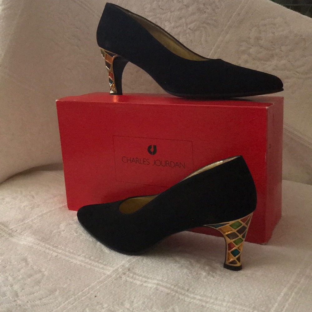 Vintage Escada Black Heels